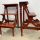 Escabeau anglais en bois XXème siècle