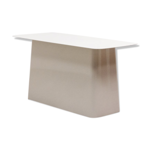 Table basse blanche Vitra metal side table