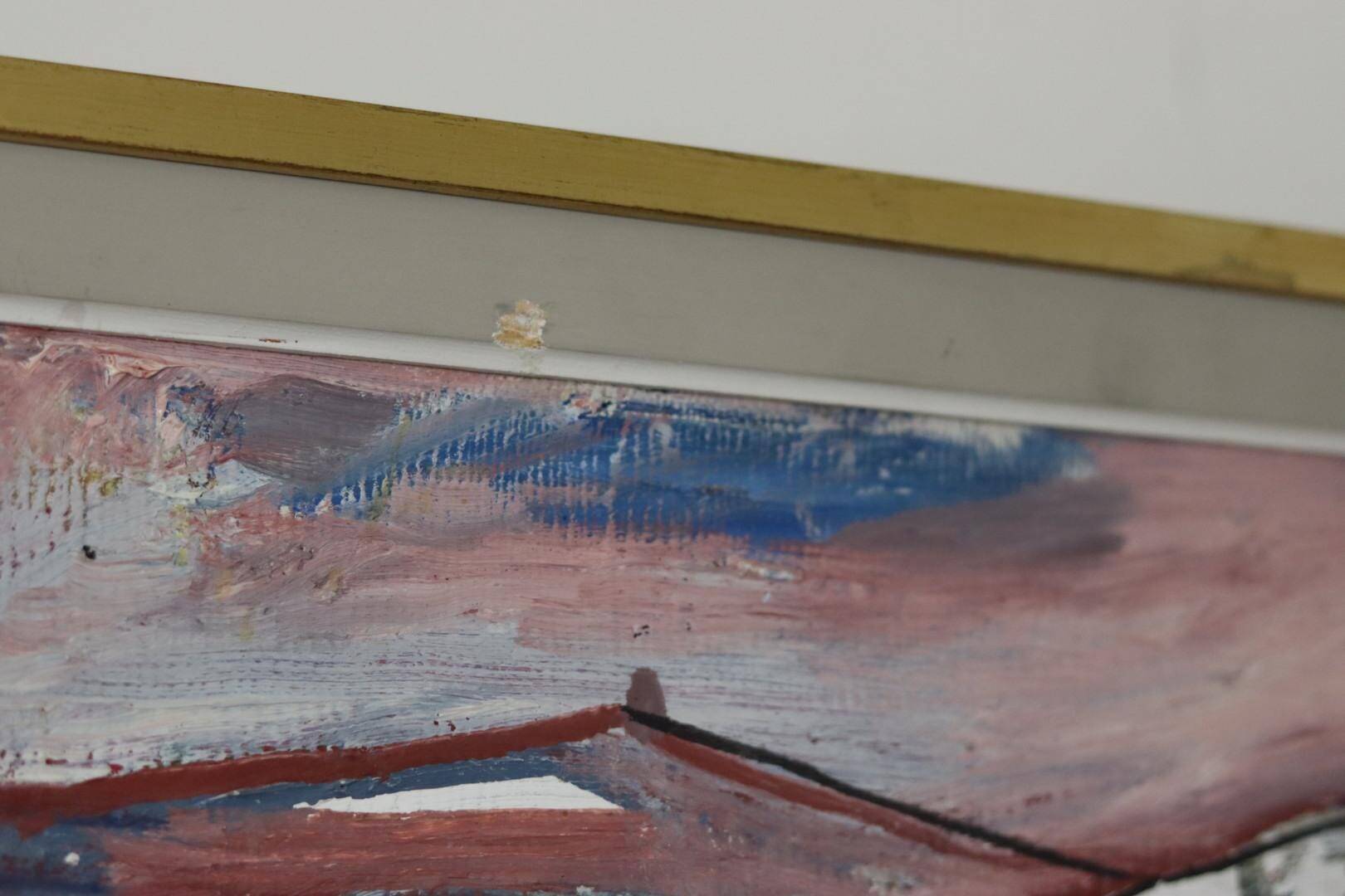 Mid-Century Original Swedish Oil on Panel "Abstract" – Hultkrantz