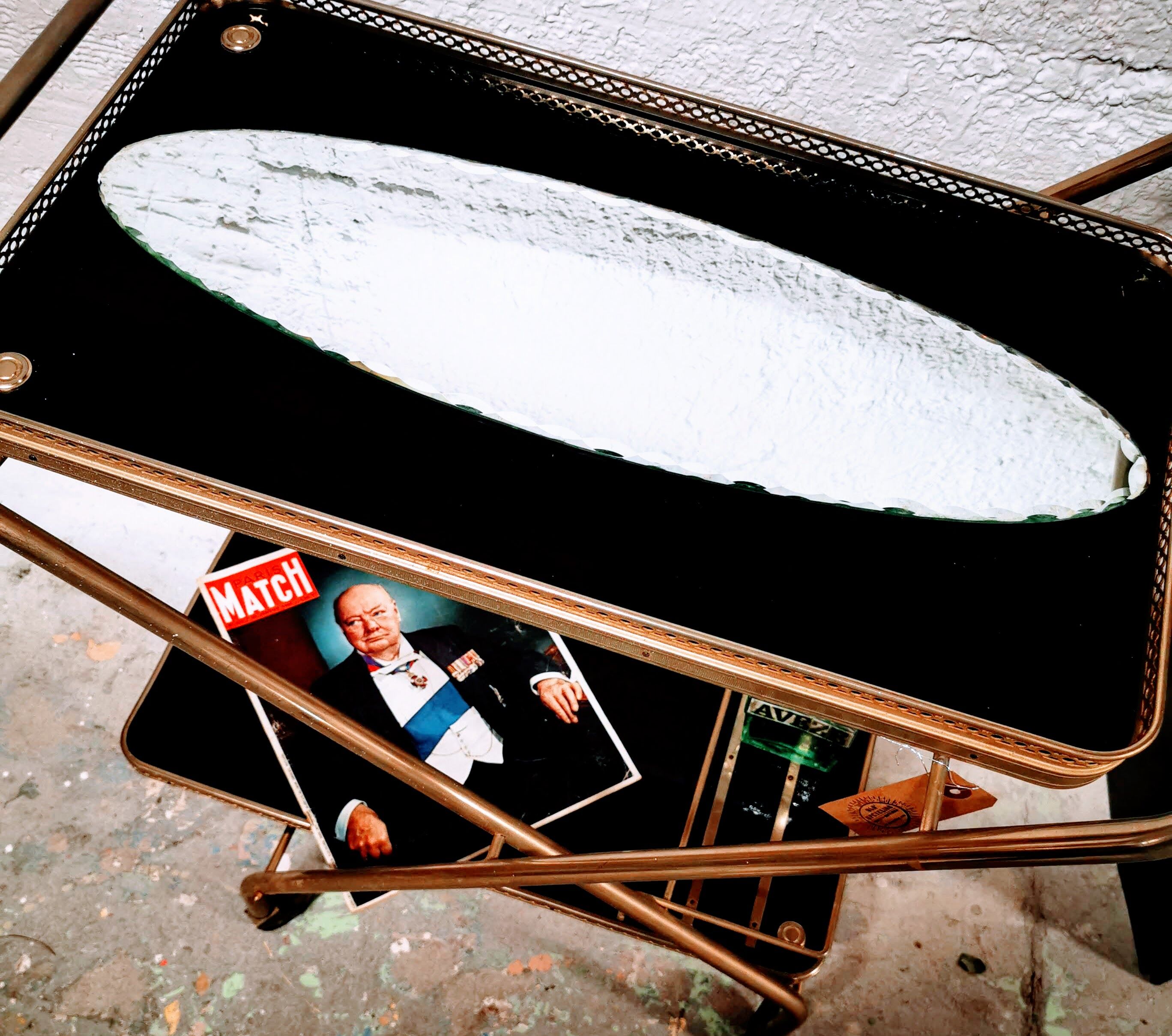 Bevelled mirror to lay - 60x18cm