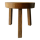 Solid oak tripod stool, circa 1970