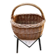 Panier osier vintage 70
