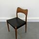 Set of 6 model 71 teak dining chairs by Niels O Møller for JL Møllers 1950s