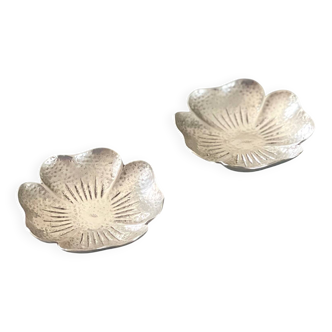 Pair of 800 silver cups.