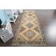 Vintage Turkish hand-knotted runner 128x382