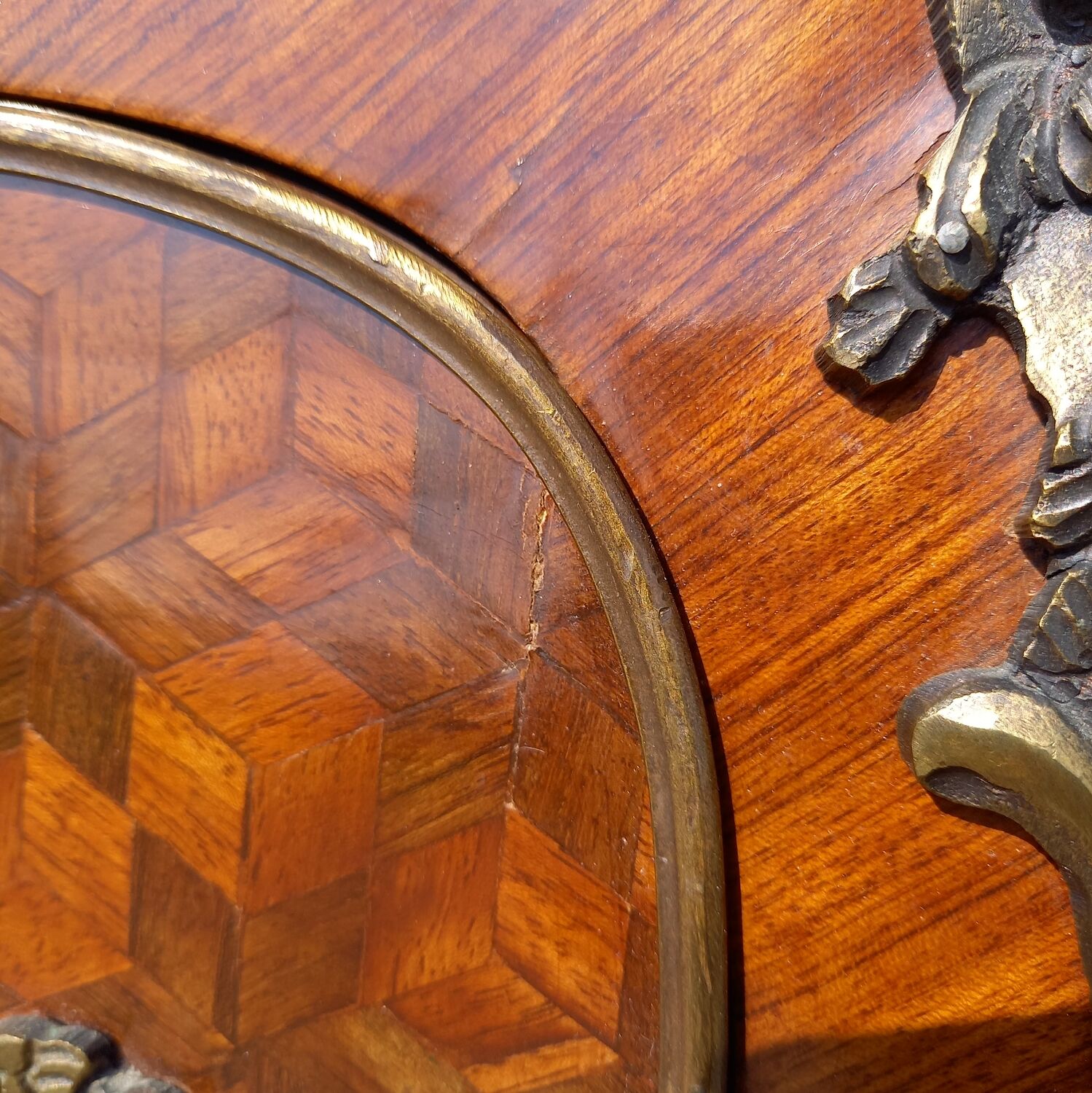 Louis XV Style Curved Chest of Drawers