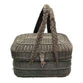 Panier de pêche en osier