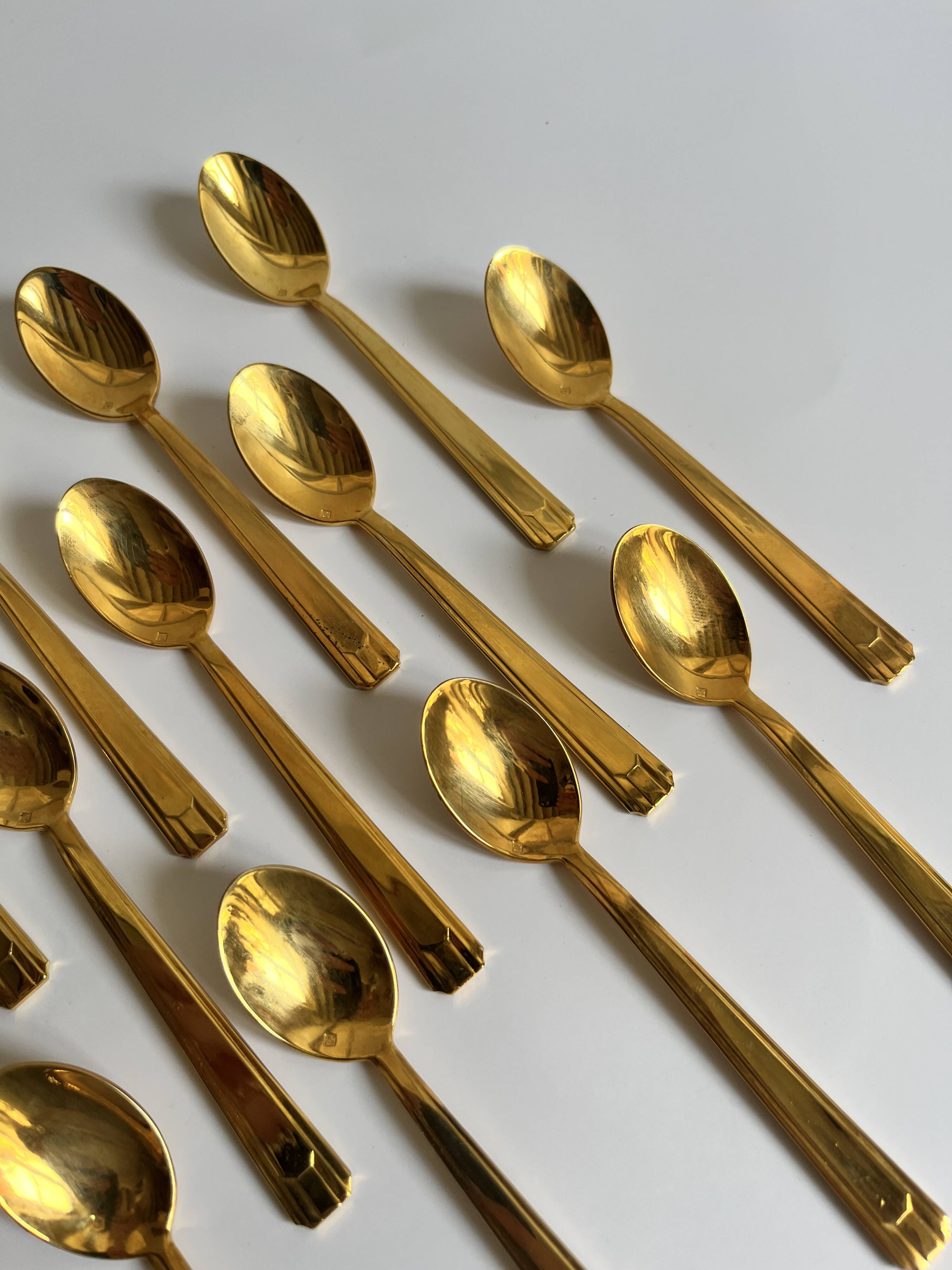 Fabiora 24-carat gilded spoons