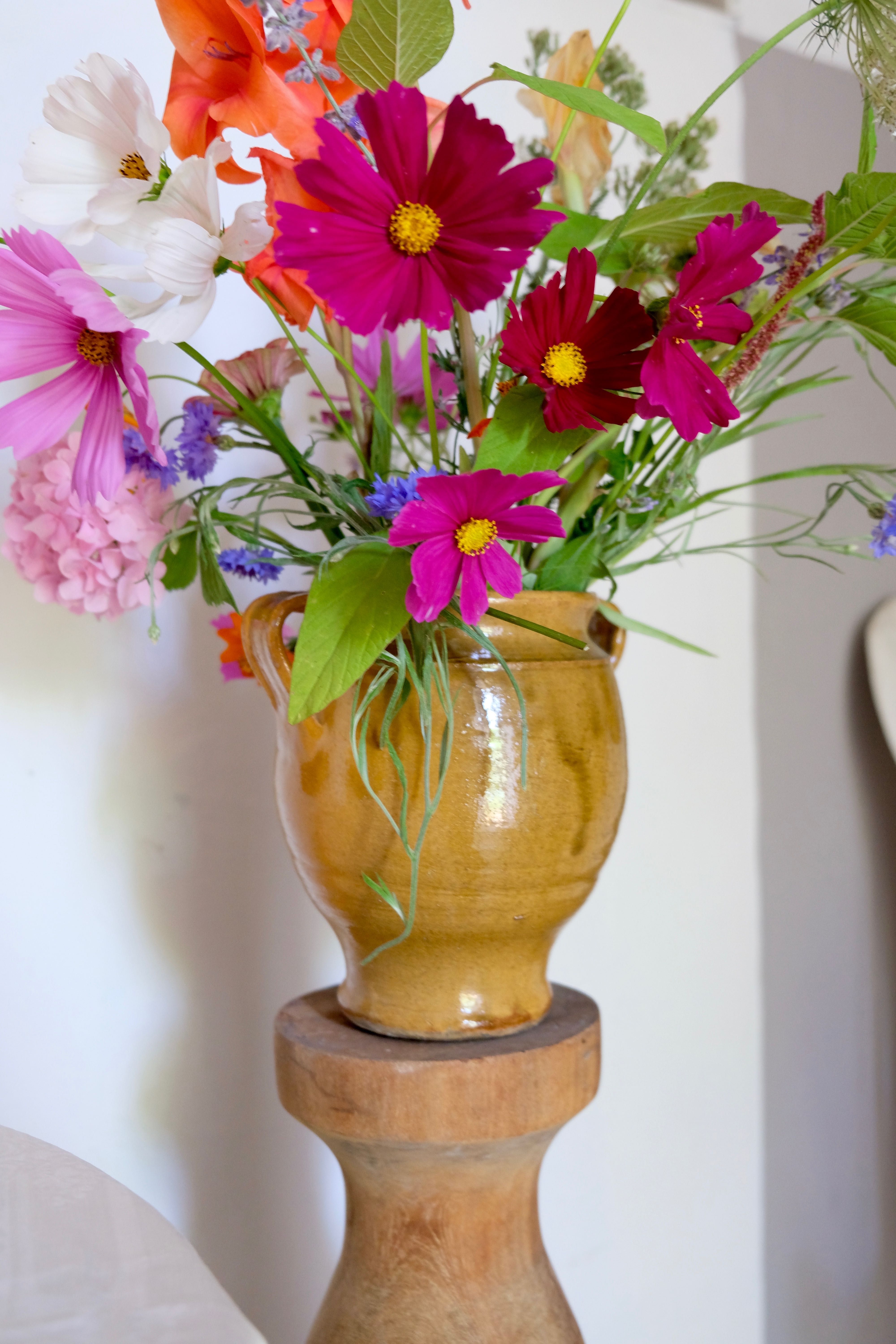 Glazed terracotta grease pot / jar