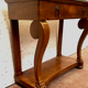 Empire console in walnut and marble top XIX century