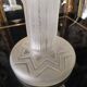 Daum nancy france – art deco frosted glass mushroom lamp – circa 1930, h55cm