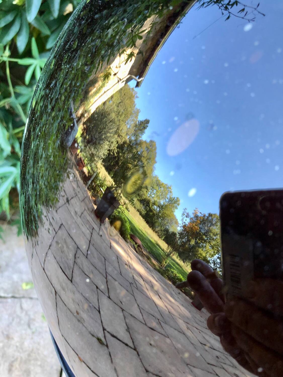 Amber and bubbled Dame Jeanne