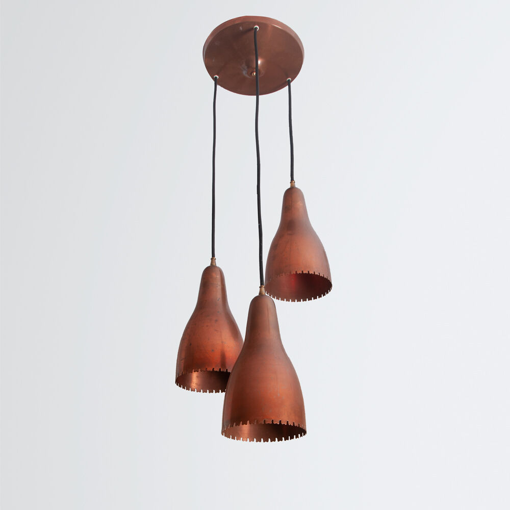 3 shades ceiling lamp by Bent Karlby