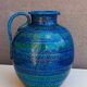 Bitossi ceramic vase or jug, Aldo Londi, Rimini blu.