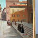 View of Florence, oil on canvas signed Desmet