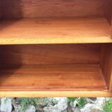 Vintage wooden display cabinet shelf unit – 195 cm