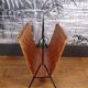 Rattan and metal magazine holder