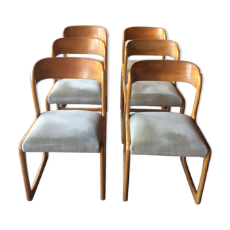Set of 6 chairs sled Baumann