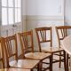 Lot de 8 chaises bistrot clair Luterma