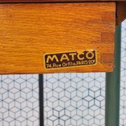 MATCO Antique School Desk – Wood and Metal – 54 x 54 x 40 cm