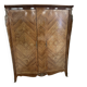 Louis XV style two-door wardrobe in rosewood.