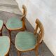 Série de 4 chaises bistrot vertes