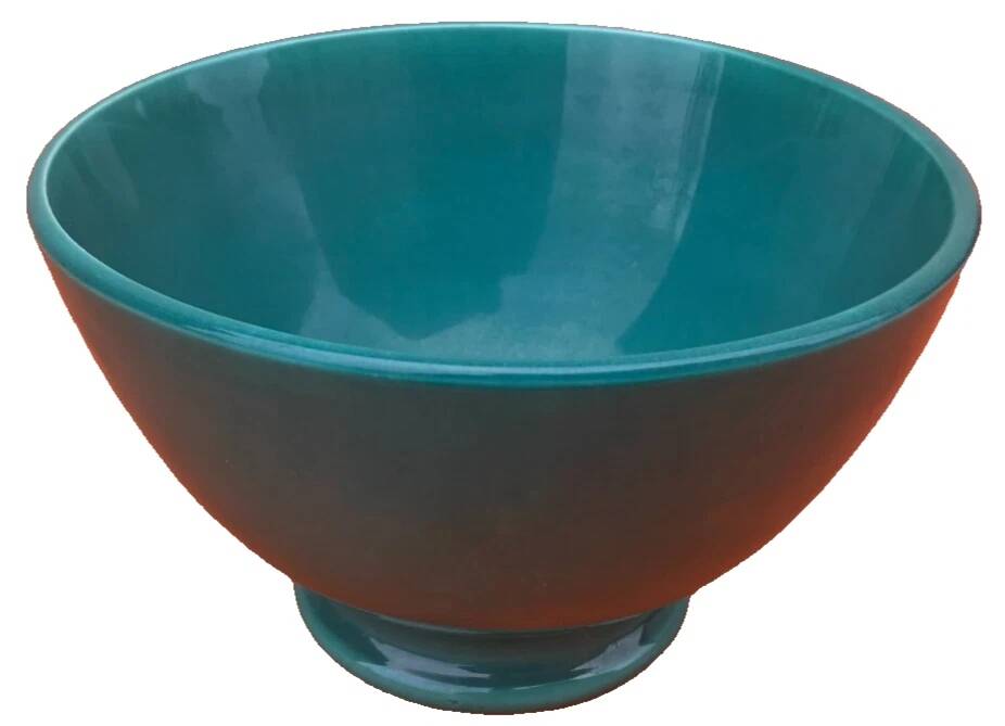 1940s Pedestal bowl Glazed ceramic