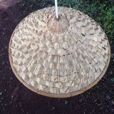 Vintage palm leaf pendant light