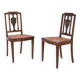 Paire de chaises néoclassiques, XIXème siècle
