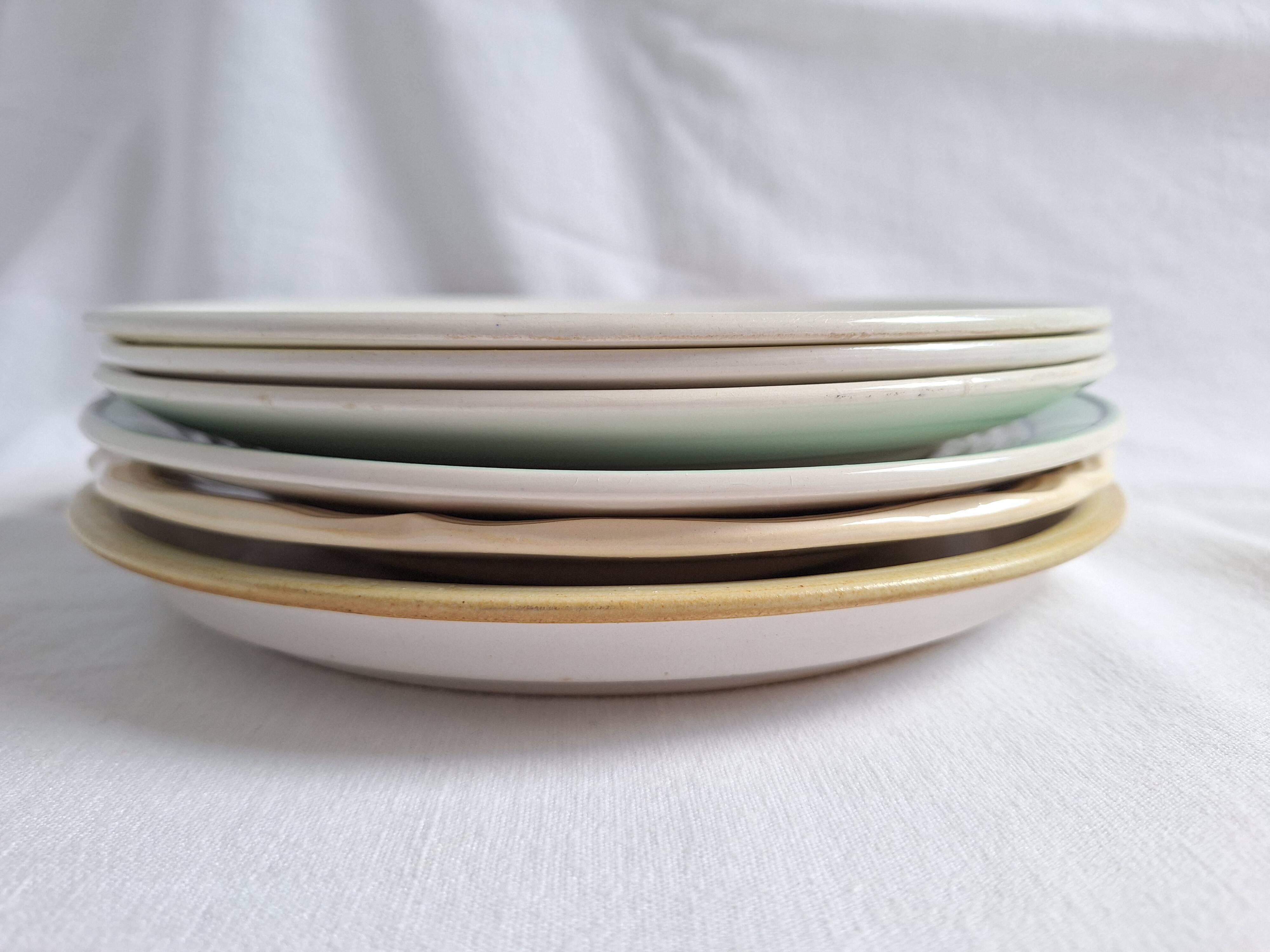 Flat plates Henriot, Céranord, Sarreguemines Digoin