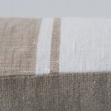 Rectangular cushion 100% Wool & Linen Blue