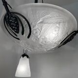 Muller Art Deco glass chandelier