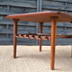 Table basse danoise plateau incurvé