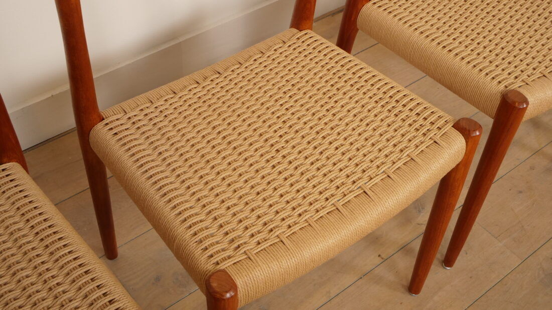 4 x vintage dining chairs | Niels Otto Møller | Model 77