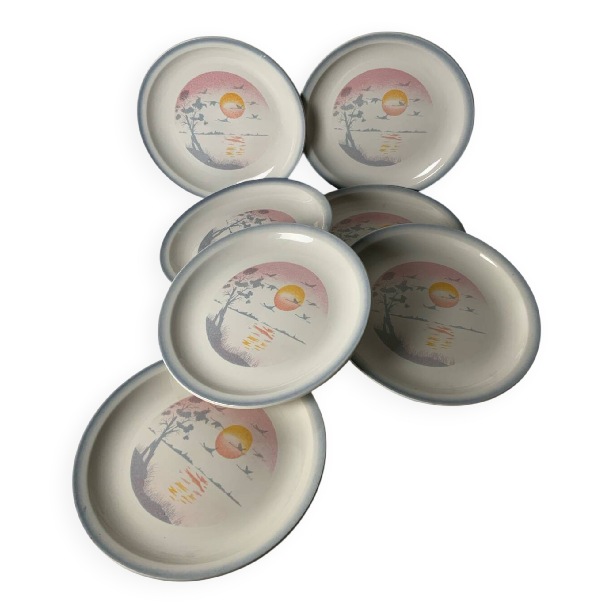 Vintage plates from the 1980s