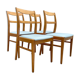4 chaises de salle à manger scandinaves