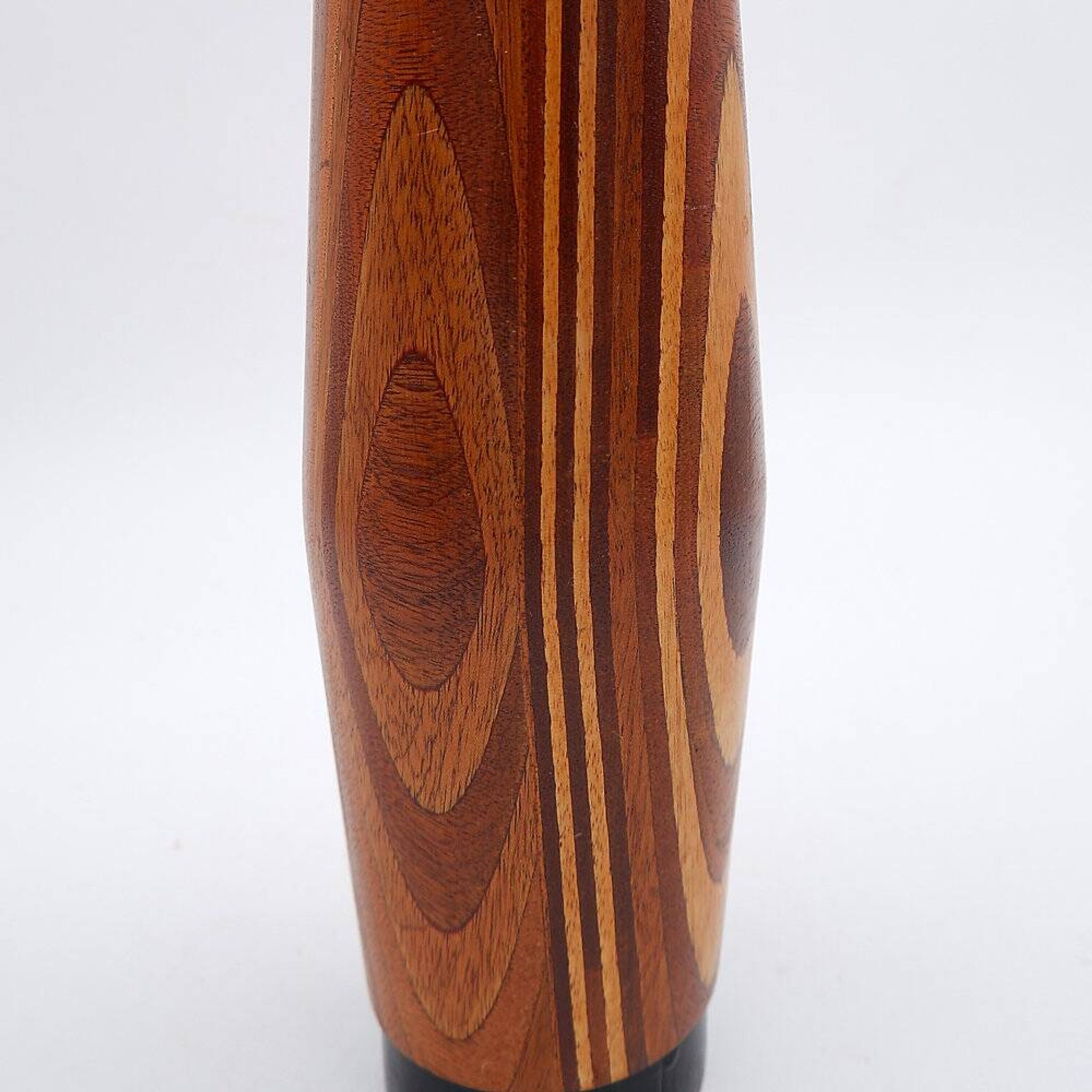 Mid-century Scandinavian wooden vase - 1960s - H:36cm