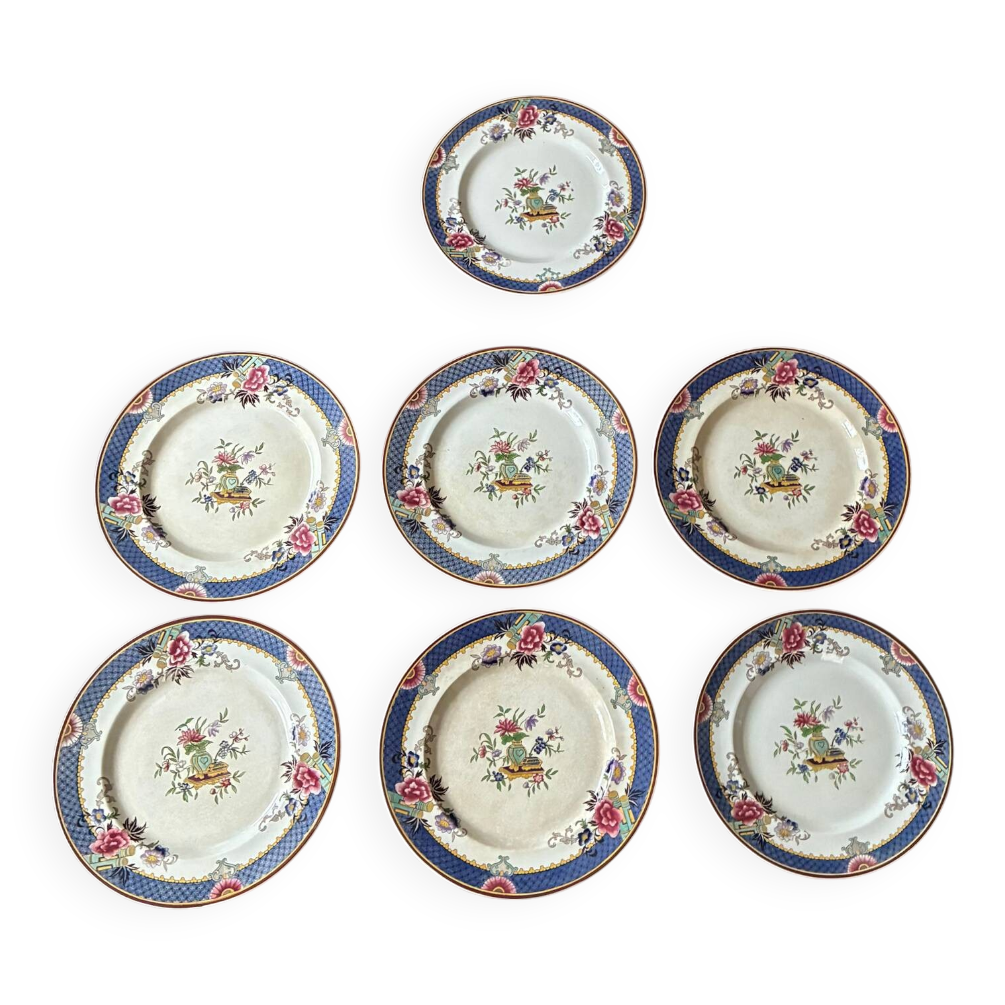 Victoria flower service Sarreguemines pottery set.