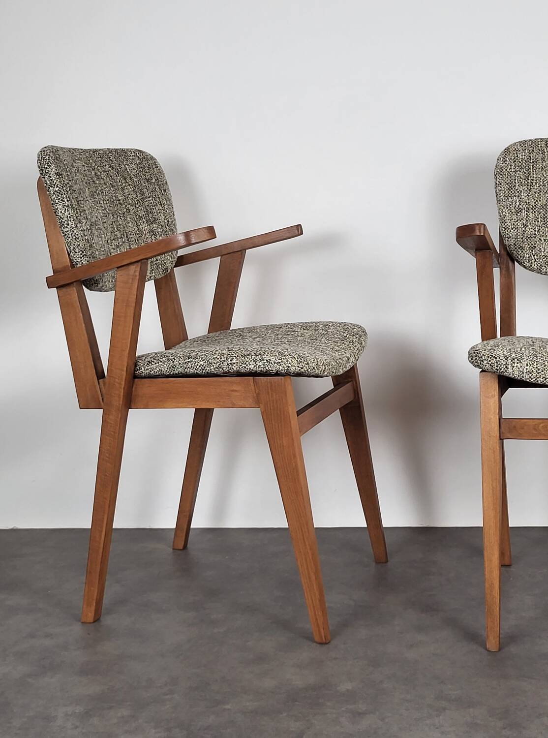 Paire de fauteuils bridge scandinaves, 1960