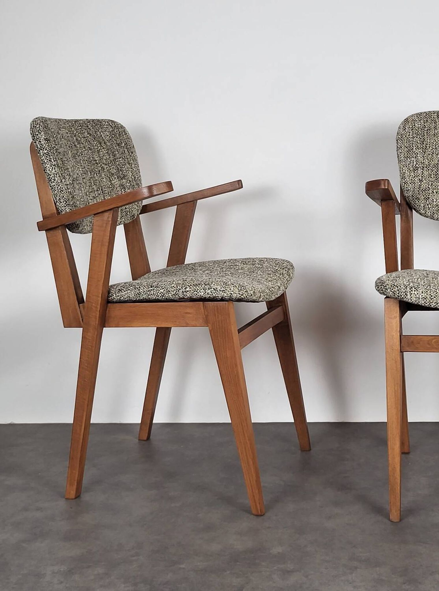 Paire de fauteuils bridge scandinaves, 1960