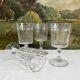 4 Baccarat cut crystal water/wine glasses, Chicago model