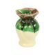 Small west germany vase cream green crackle glazed ceramic 15cm