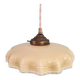Art Deco suspension in yellow opaline with ouraline, 1920-30.