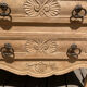 Superb Louis XV chest of drawers in oak ♥️ with mouldings and marquetry top.