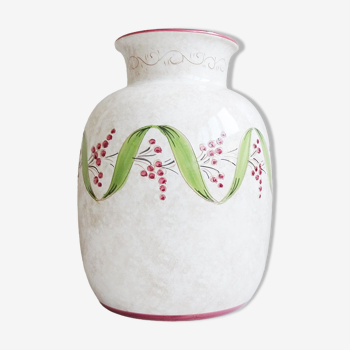 Italian ceramic vase by Deruta