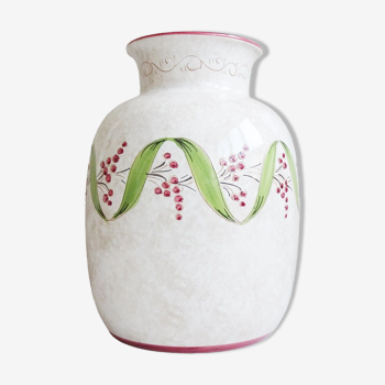 Vase en céramique italienne de Deruta