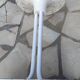 Garden or bistro table with steel and fiberglass base and top, circa 1970