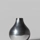 Vase bulbe en aluminium poli, moyen