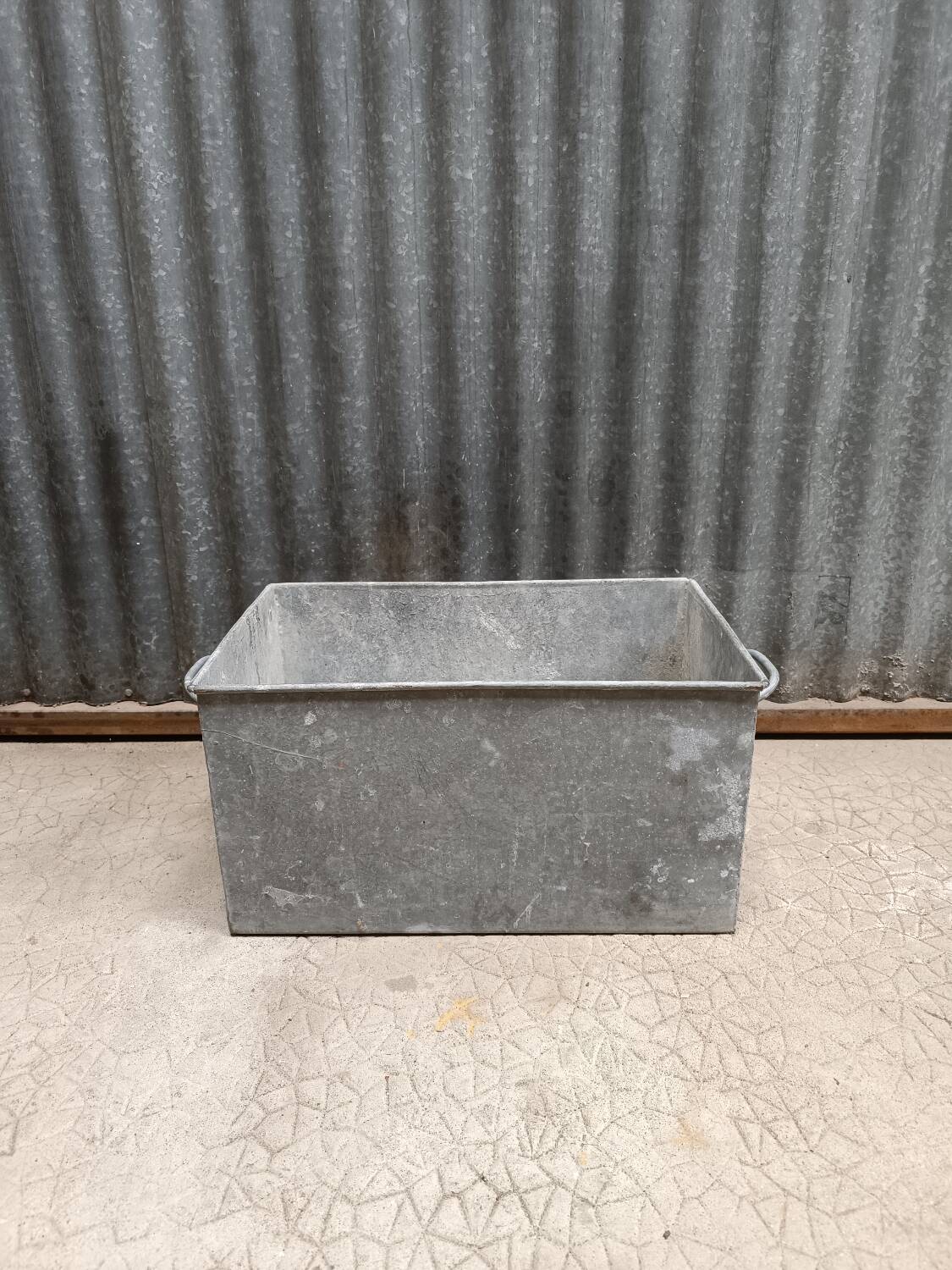 Vintage zinc planter