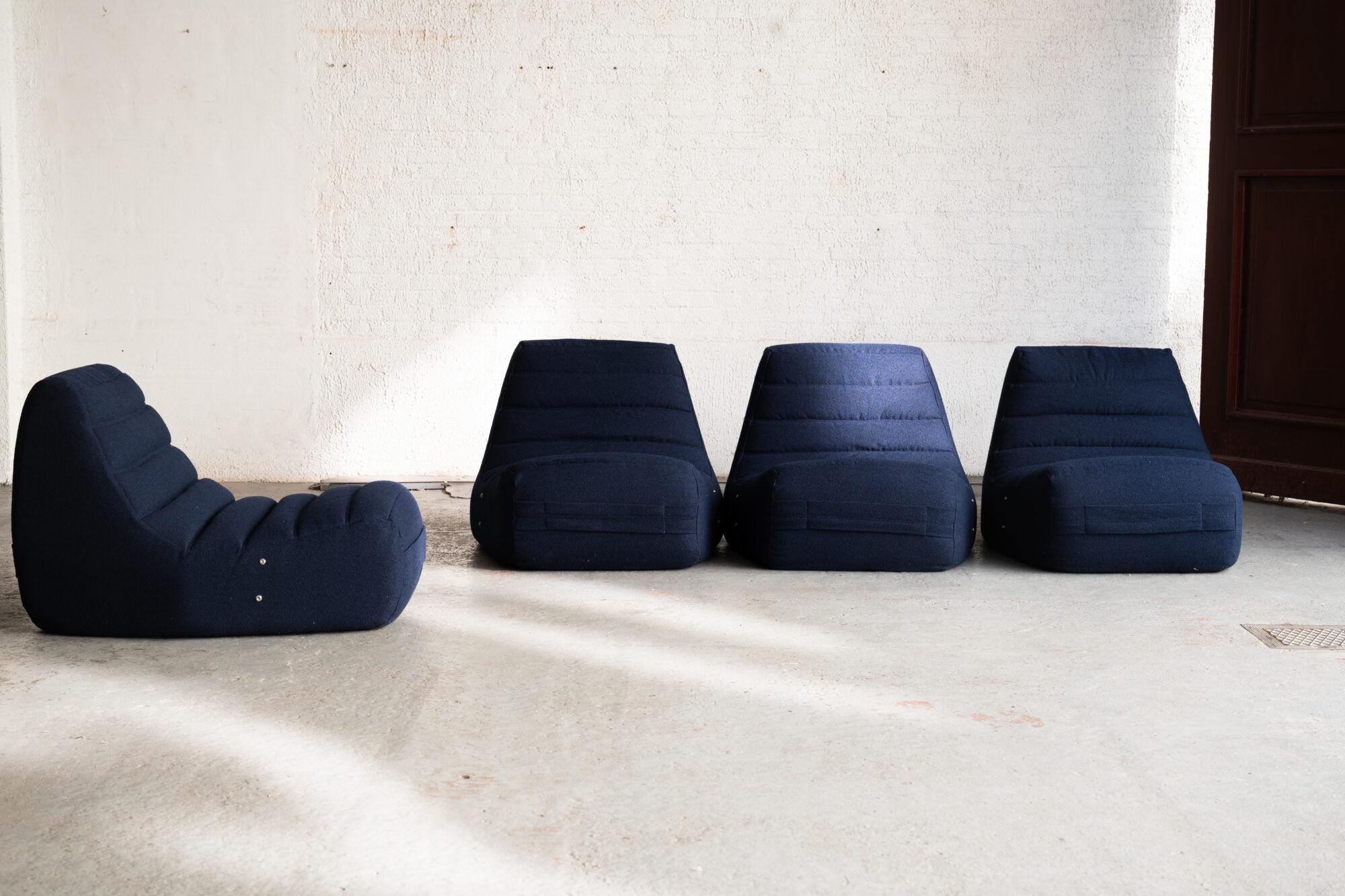 Set of 4 Saparella lounge chairs by Michel Ducaroy
